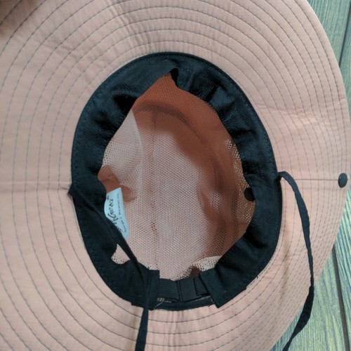 Surf Gear Sun Shade Wide Brim Beach Hat Pink Gray OSFM Unisex Breathable Outdoor - Picture 7 of 7