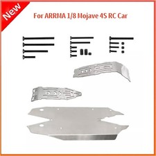 For ARRMA 1/8 Mojave 4S RC Stainless Steel Chassis Armor Chassis Guards Kit