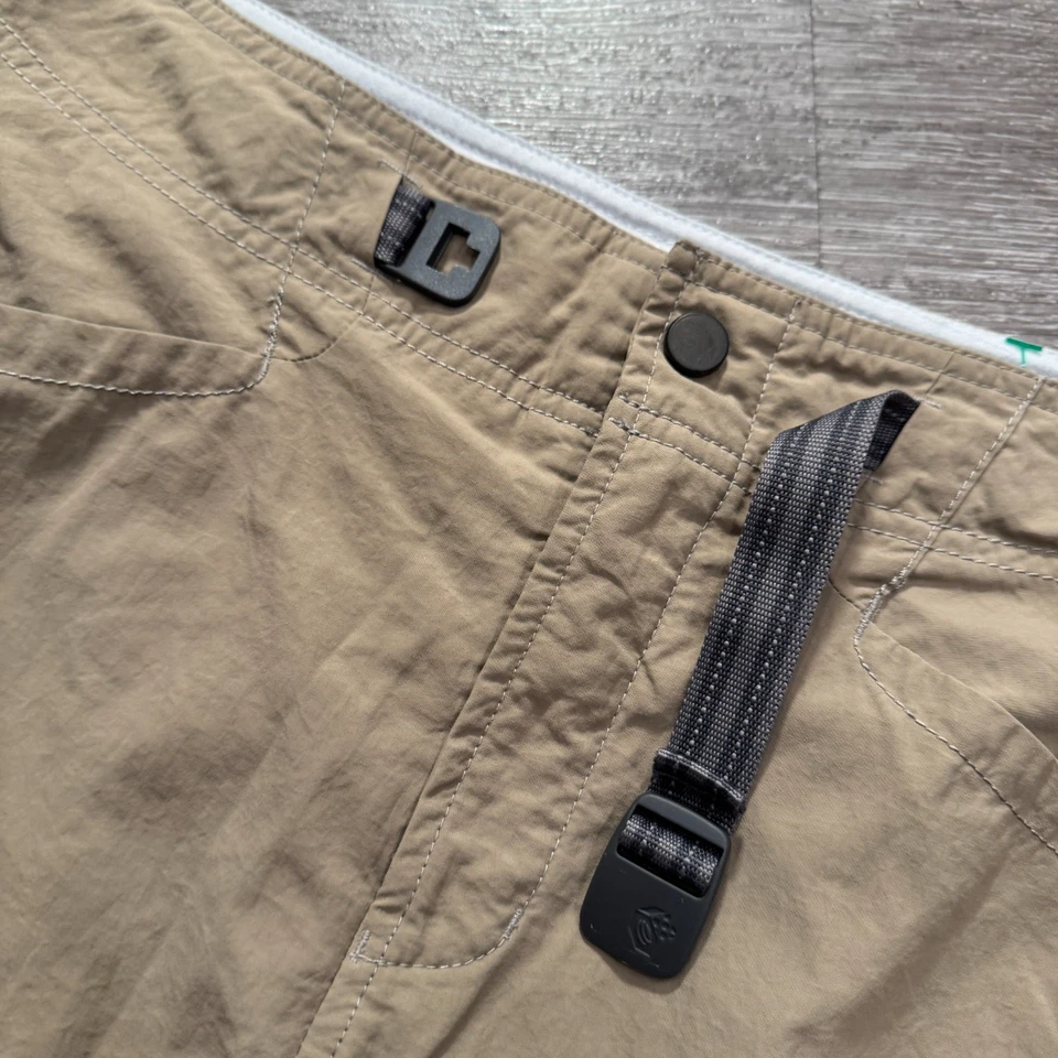 Pantalones Cortos Mountain Hardwear Para Mujer 8 Beige Senderismo 8 Cinturón Camping Cremallera Convertible Foto 3 de 4