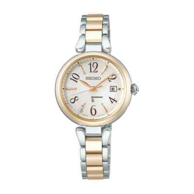Seiko Lukia Titanium solar eco-drive radio ladies Watch SSQW086 DE*de