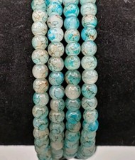 4mm Green Gemstone Bead Healing Reiki Men Women Multi-Layered Bracelet 28" long