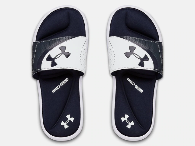 Joules Printed Flip Flops Stripe Shark Blue EVA - Flip Flops Sandals - Awesome Shoes