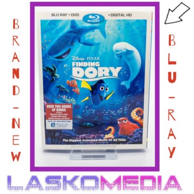 Disney Pixar Finding Dory Blu-Ray ( DVD & DIGITAL ) W/Slipcover MINT