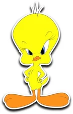 Tweety Bird Cartoon Sticker Decal laptop wall car phone Looney Tunes