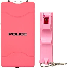 POLICE Stun Gun Burn Pepper Spray Self Defense Combo Security 800 Pink