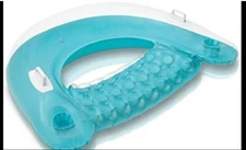 NEW, Intex Sit 'N Float 58in x39 in. Inflatable Lounge, #T11724-248 BLUE