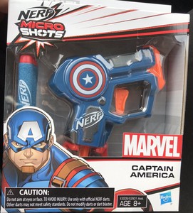 pistola nerf capitan america