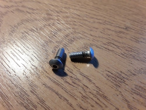 6-32 x 3/8 UNC BUTTON HEAD PLATED STEEL ALLEN SCREW QTY 8 - Picture 3 of 3