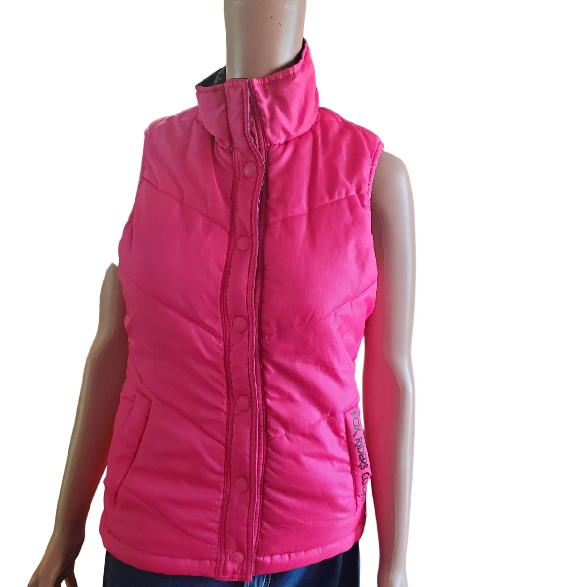 Fox Riders Company - Gilet Réversible Doublé Duvet - Femme Taille S - Rose - Occasion Très Bon état