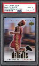 2003 Upper Deck LeBRON JAMES RC Redemption Special PSA 10 GEM MINT