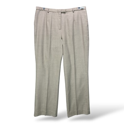 Pendleton Womens 100% Virgin Wool Classic Slacks Pants Tan Beige Size 18 Lined