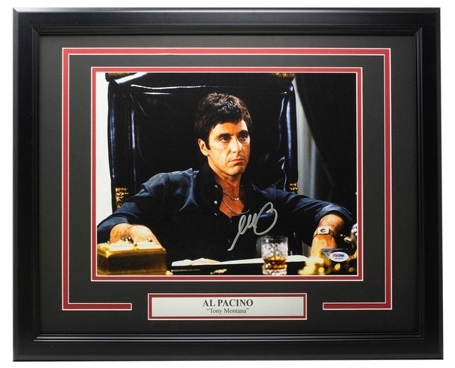 Al Pacino Signed Framed 16x20 Scarface Tony Montana Desk Photo