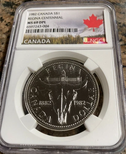 1982 Canada S$1 Regina Centennial NGC MS69 DPL