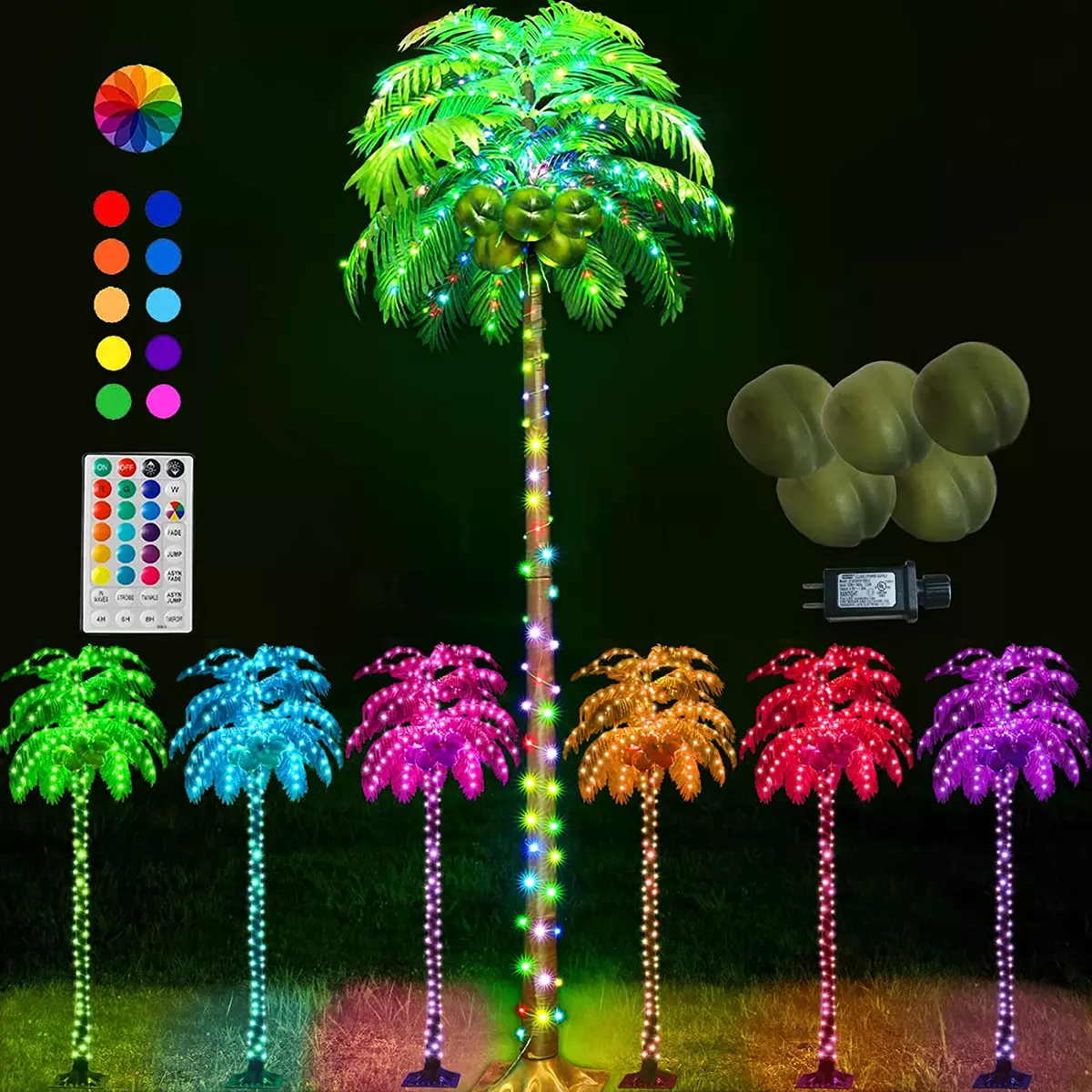 Fake 2024 palm trees