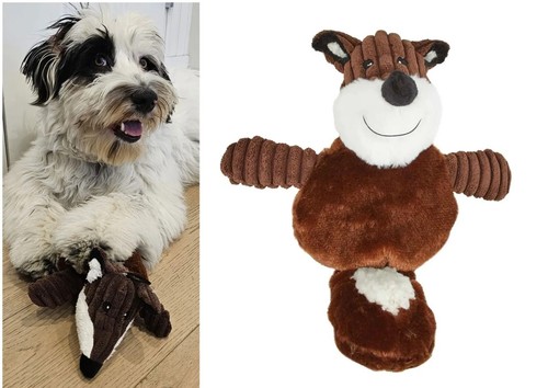 Giocattoli per cani Wild Country peluche cigolante animali simpatici corpi grassi e code penzolanti - Foto 14 di 50