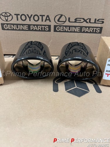 Juego de 2 puntas de escape cromadas negras originales Toyota RAV4 2019-2024 PT226-42210-12 - Imagen 5 de 9