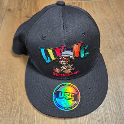 Living my Best Life New Bear USC Snapback Hat Flat Bill Cotton Baseball Cap
