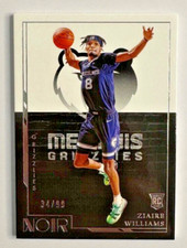 Ziaire Williams 2021-22 Panini Noir Icon Edition RC ROOKIE #182 Grizzlies #d /99