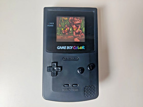 Nintendo Gameboy Color  Console in Black with Upgraded Backlight Display