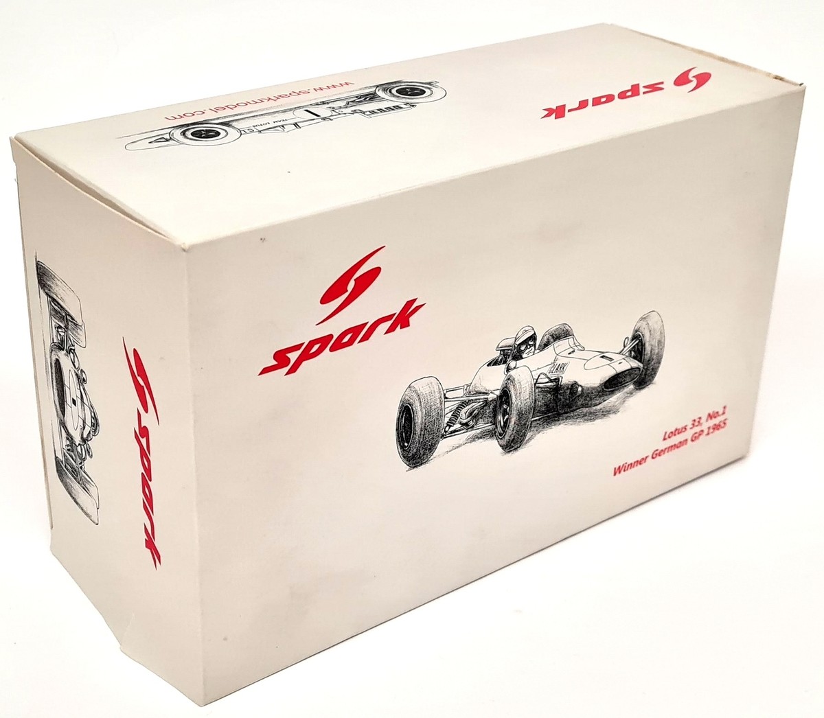 Spark 1/18 Lotus 33 #1 Winner German GP 1965 Jim Clark Resin F1 