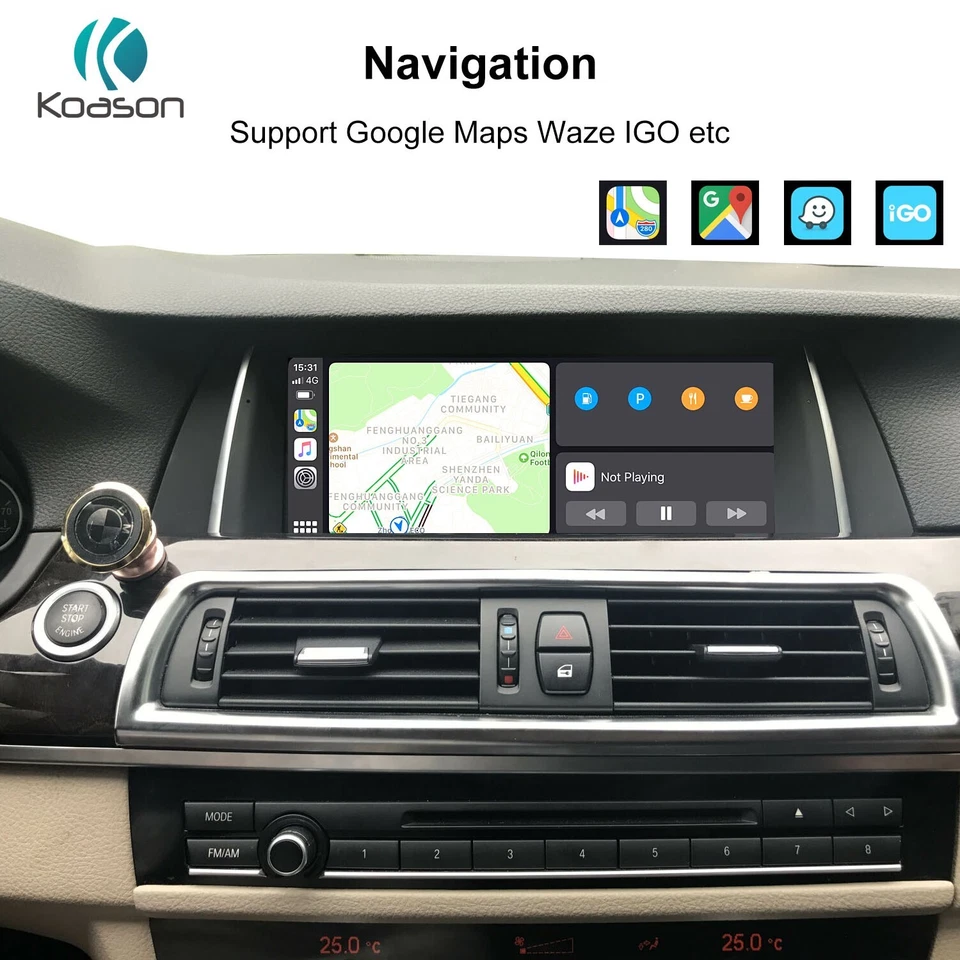 Kabelloses CarPlay Android Auto Box für BMW CIC 5 Series GT F07 F10 F11 F01 F04 - Bild 3 von 4