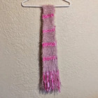 Used Unbranded, Furry, Fuzzy, Fringy, Fun. Pink Scarf for indoors or outdoors — photo 2