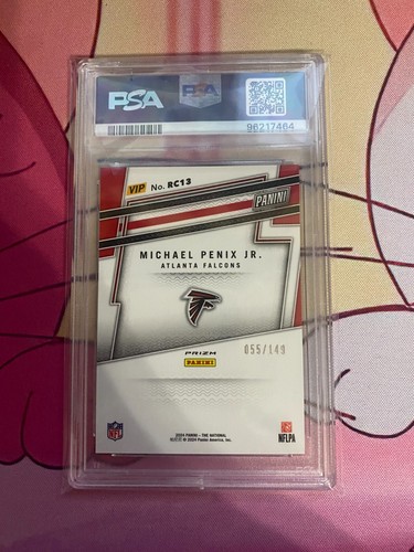 MICHAEL PENIX JR 2024 PANINI NATIONAL #RC13 RED SPARKLE /149 PSA 9 (RC) - Picture 2 of 2