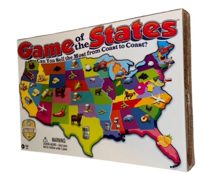 Game of the States Sell the Most from Coast to Coast 2-4 players 8+ Educational