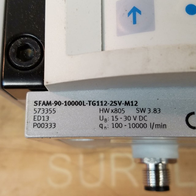 Festo SFAM9010000LTG1122SVM12 Flow Sensor, 1530VDC 10010000 I