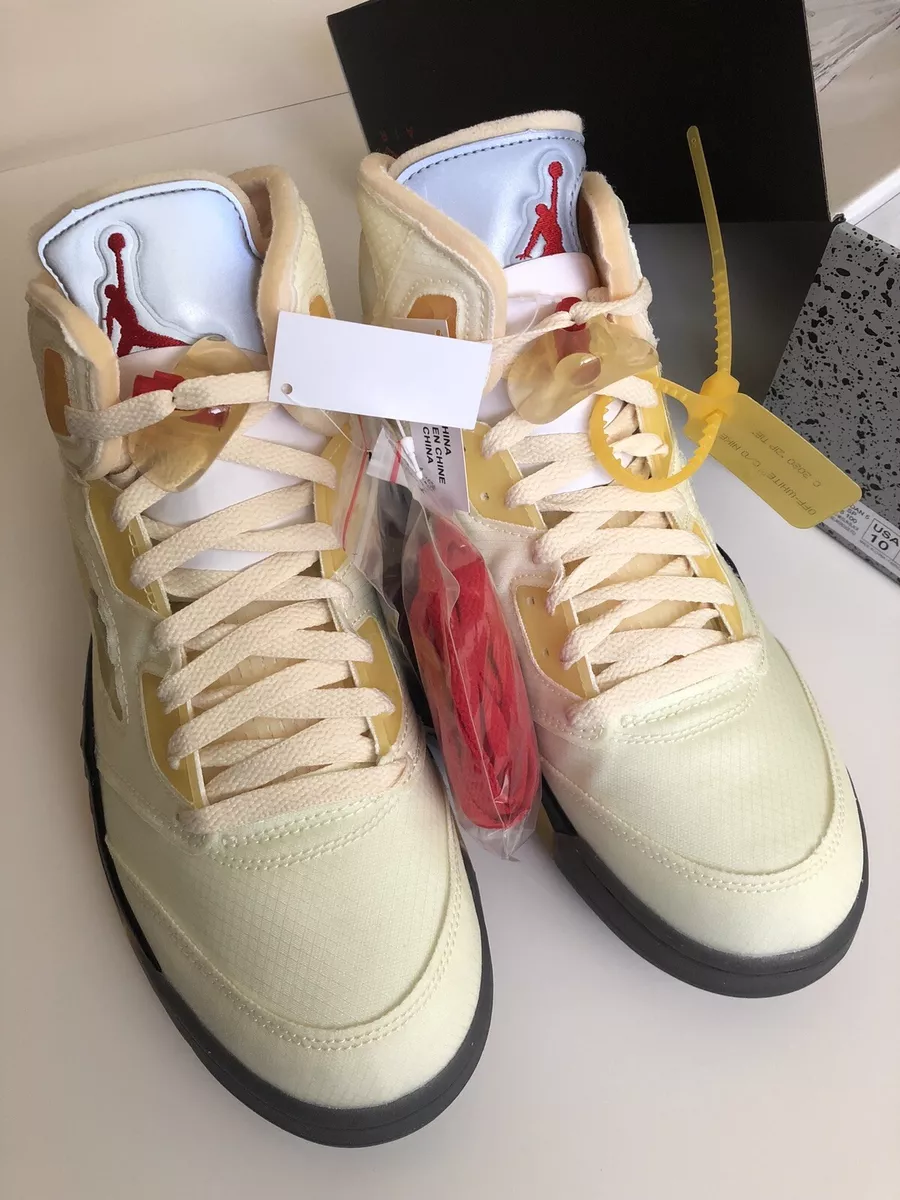 DEADSTOCK VIRGIL ABLOH Nike Air Jordan V 5 x OFF-WHITE Sail 2020