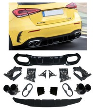 Rear spoiler diffuser + exhaust trims (BLACK) for Mercedes W177 Rear spoiler diffuser + exhaust trims (BLACK) for Mercedes W177