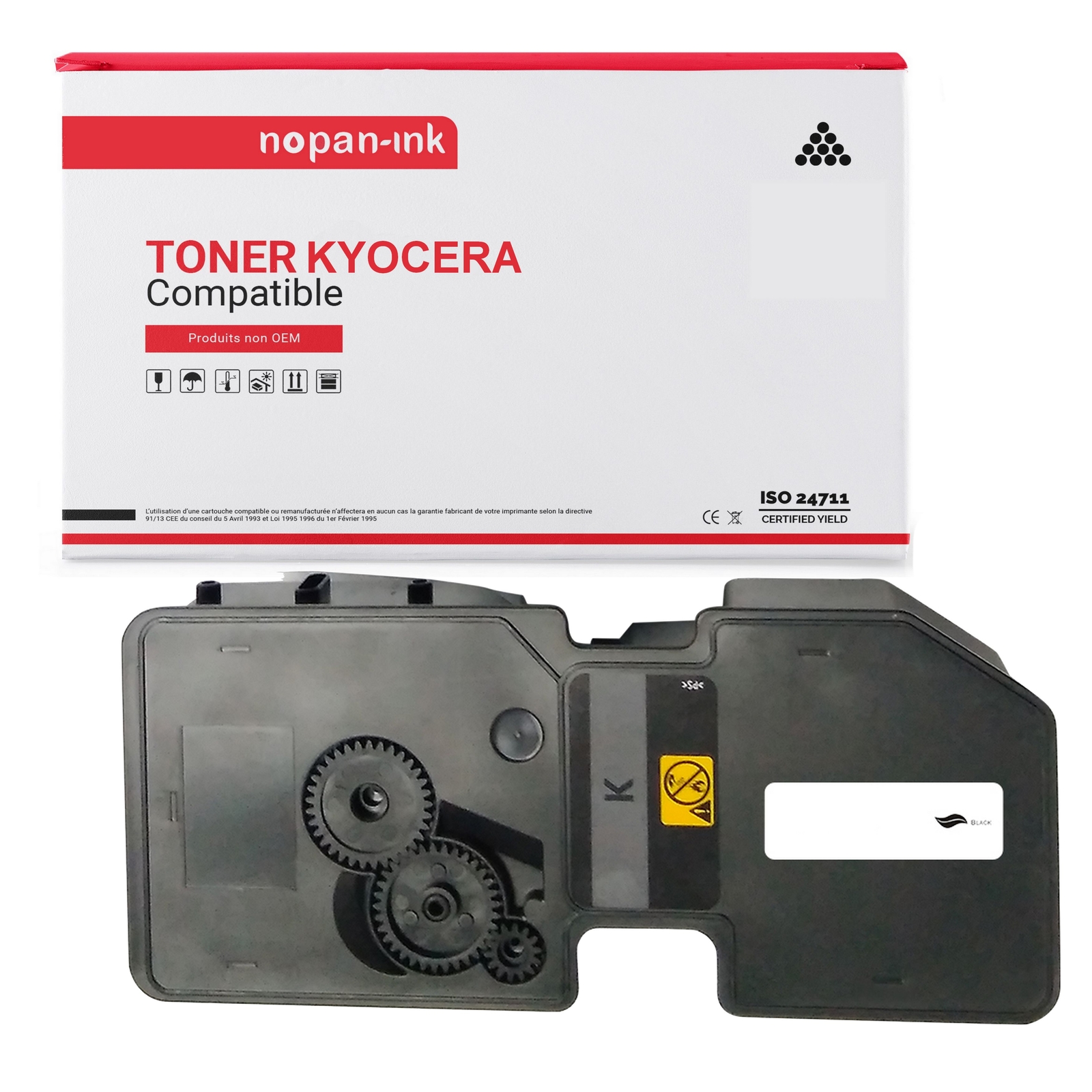 Toner noir compatible TK5240K pour éviter les impressions pâles