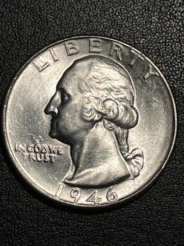 1946 P Washington Quarter in Choice BU+ MS
