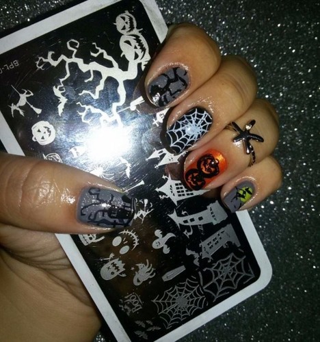 Halloween Nail Art Manicure Decorating Styles Stamping Plate Image Transfer Kit - Picture 41 of 49