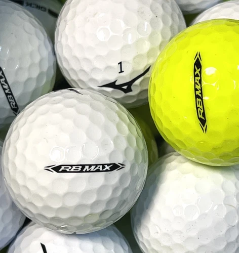 12 Near Mint AAAA White and Yellow Mizuno RB Max Used Golf Balls