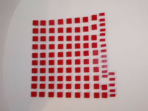 100 piece lot Lego red 2 by 2 and 1 by 2. bricks great for train MOCS WYSIWYG - Picture 3 of 12