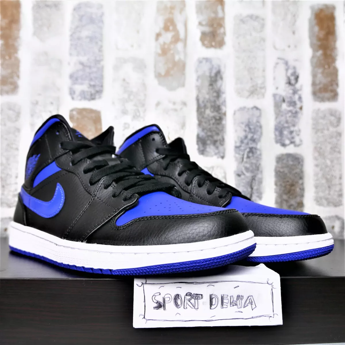 Nike Air Jordan 1 Mid Royal 2020 Black Game Royale 554724 068 Men s sz 10 NEW