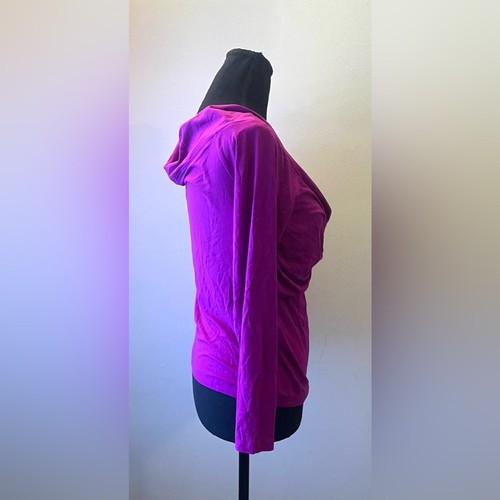 LOFT- Off-Shoulder Fuchsia Long Sleeve Top Size L - Picture 3 of 8
