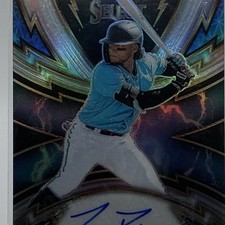 2021 Panini Select Isan Diaz Sparks Signatures Prizm Autograph #SS-ID Marlins