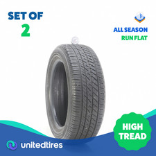 Set Of 2 Used 20555rf16 Bridgestone Driveguard Rft 91v - 932