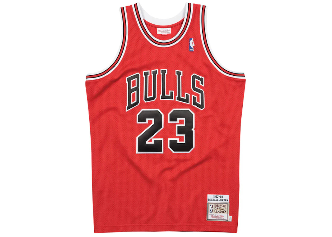 Size L - Mitchell & Ness Michael Jordan Chicago Bulls 1997-98 Authentic Jersey R