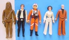 1978 KENNER STAR WARS NEW HOPE FIGURE LOT 15 LUKE PILOT LEIA HAN OBIE WAN CHEWY
