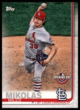 2019 Topps Opening Day Miles Mikolas 190 St. Louis Cardinals NM