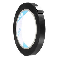 1/2" x 98.4 Yd Black Poly Bag Sealing Tape Bag Sealer Tape for Shops Packaging
