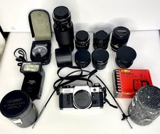 Canon AE-1 Program 35mm SLR Film Camera  7 Lens/Adaptall/Converter
