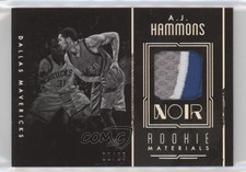 2016 Panini Noir Rookie Materials Black and White 2/25 AJ Hammons #5 Patch mi8