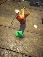 Vintage 1950's Wilton GOLF Plastic Inc GOLFER Figure 4" Cake Topper