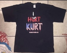 Vintage 2004 Daniel Puder I HURT KURT ANGLE WWE Wrestling Shirt Tough Enough WWF