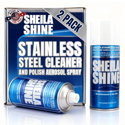#ad Sheila Shine 2 x 10oz Stainless Steel Cleaner and Polish Removes Grease $43.51