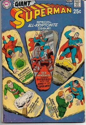 DC Silver Age : Superman #227 (Curt Swan) All-Kryptonite Giant (Al Plastino)